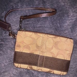 Small Authentic Coach Wristlet